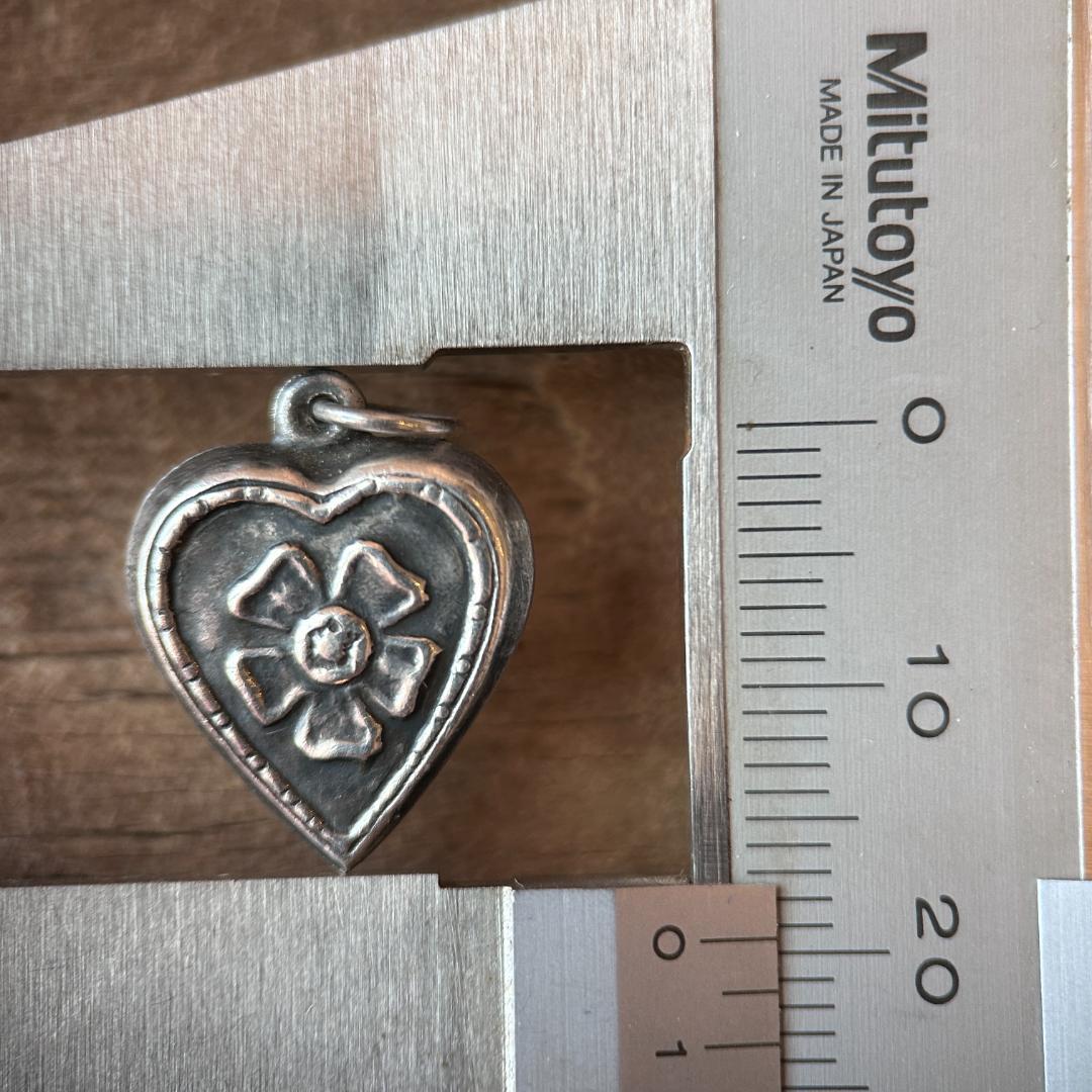 スウィートハートジュエリー　40s WW2　シルバー　勿忘草の花