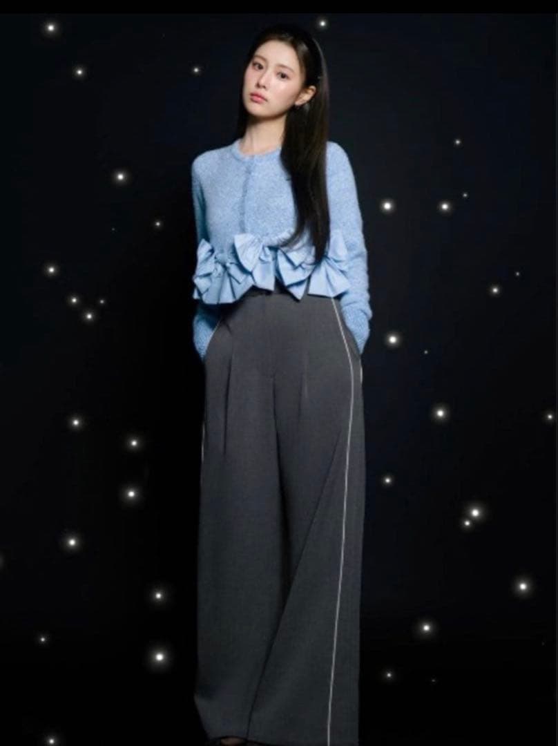 【スナイデル】リボンモチーフカーディガン