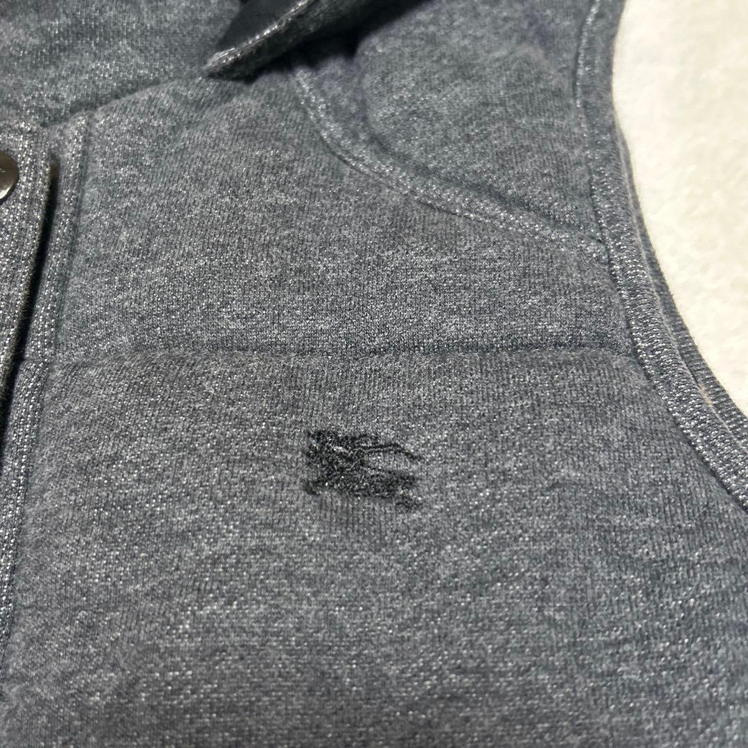 ✨美品✨　BURBERRY ダウンベスト フード ノバチェック ロゴ　刺繡　38