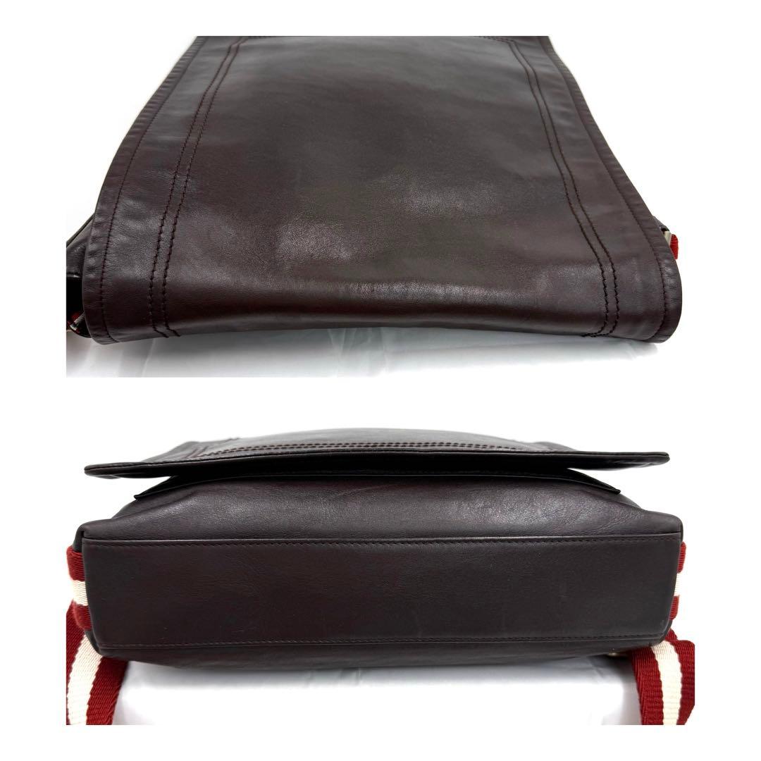 ✨美品✨BALLY バリー レザー メッセンジャーバッグ A4対応 ブラウン