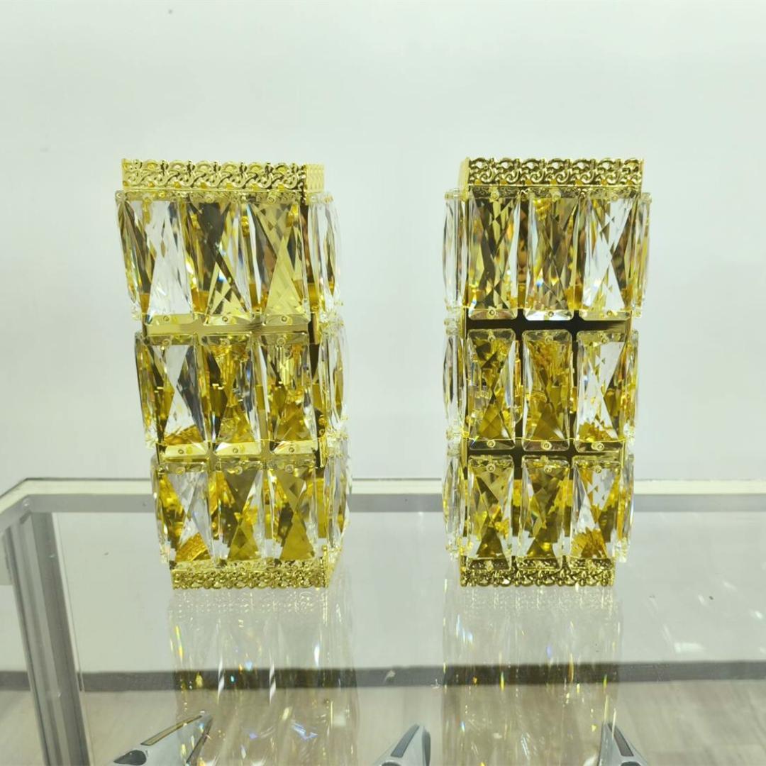 壁掛け シャンデリア２個セット金メッキ デコトラ車内照明金華山C0608S