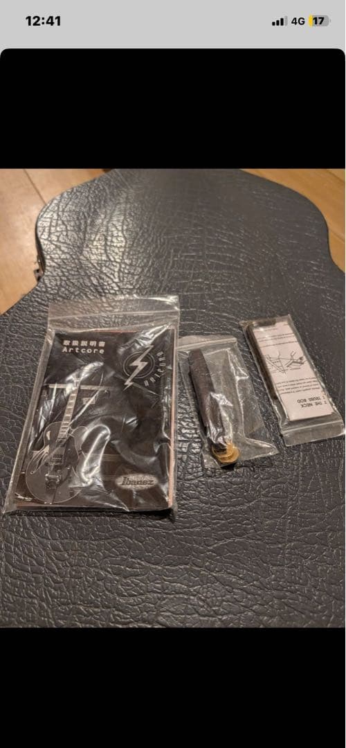 良品、フルアコギター、Ibanez AF105 NT パーツ一部交換