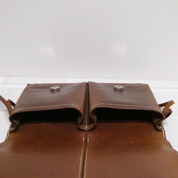 RED MOON レッドムーン 2連 メディスンバック 本革 レザー ブラウン