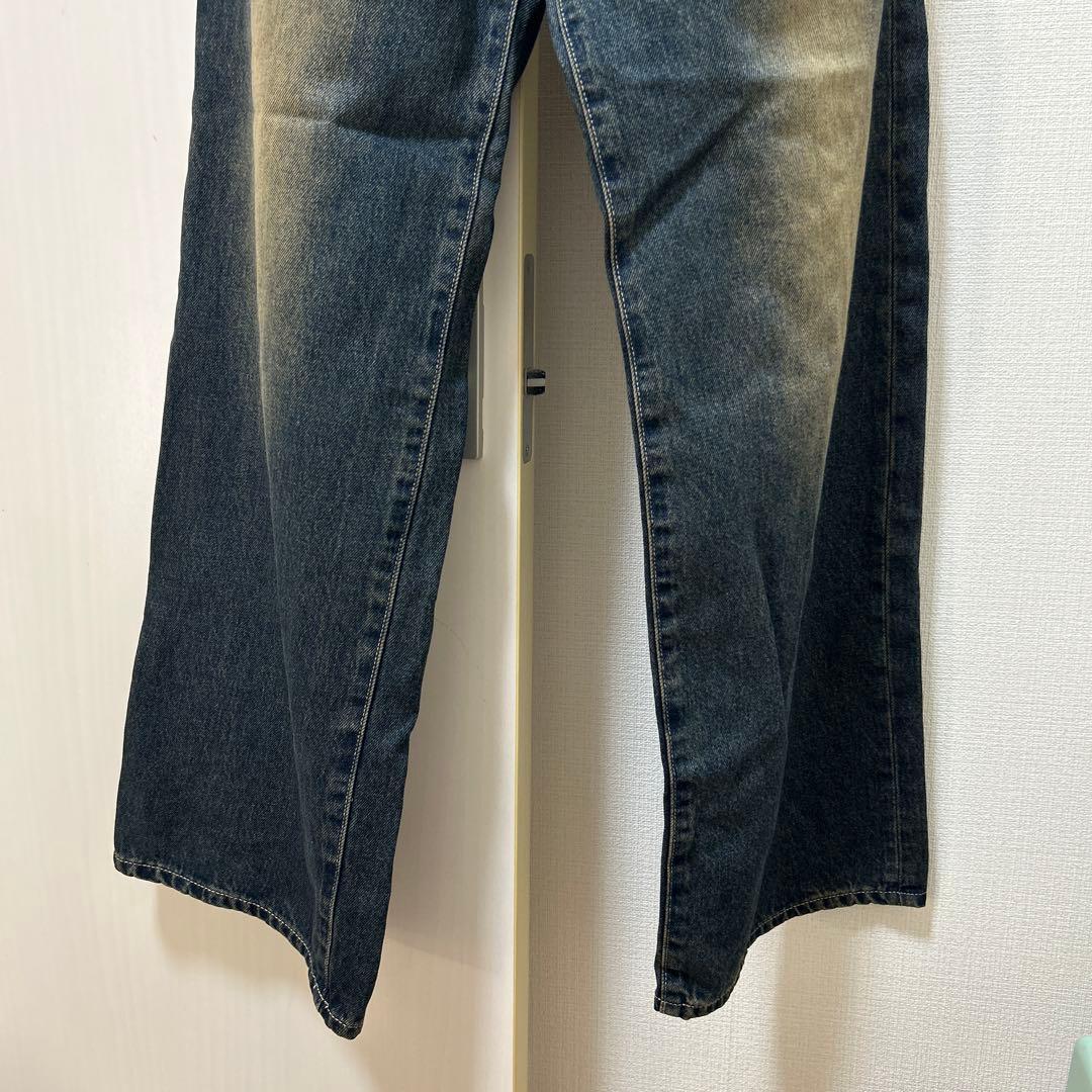 EMODA ダークブルー ハイウエストジーンズ