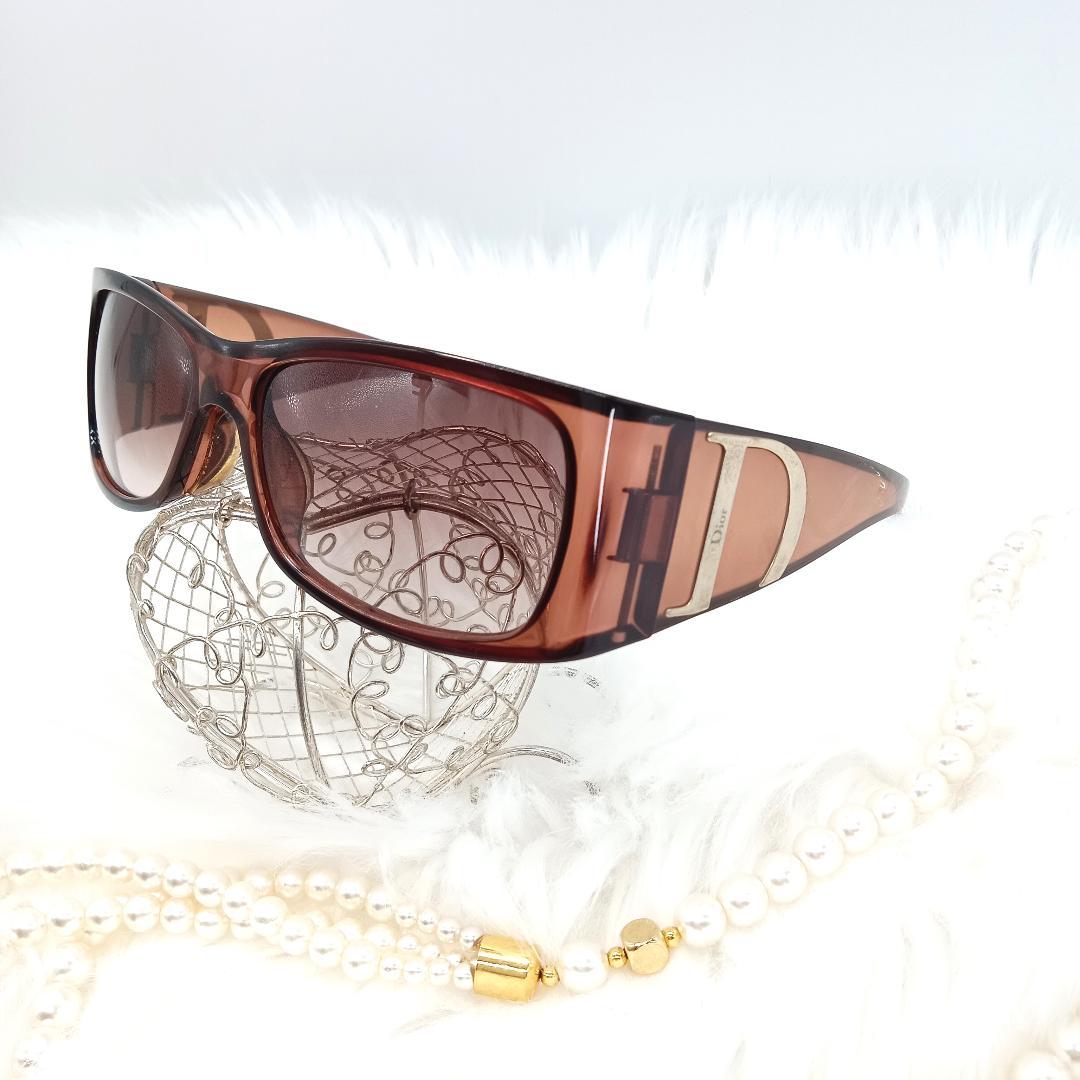 Christian Dior ディオール サングラス ロゴ ブラウン