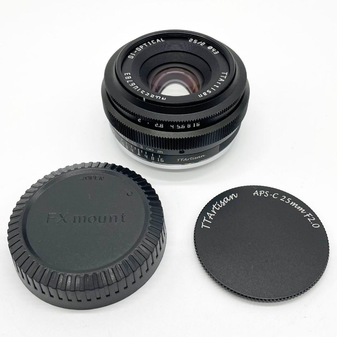 ■銘匠光学 TTArtisan 25mm f/2 C フジフイルムX用 ブラック