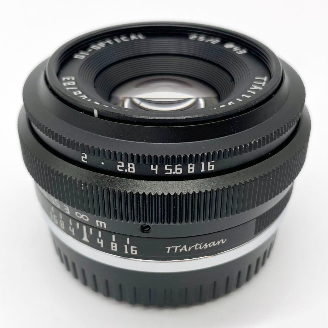 ■銘匠光学 TTArtisan 25mm f/2 C フジフイルムX用 ブラック