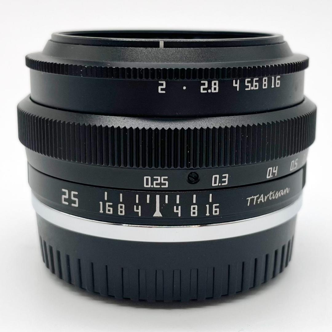 ■銘匠光学 TTArtisan 25mm f/2 C フジフイルムX用 ブラック