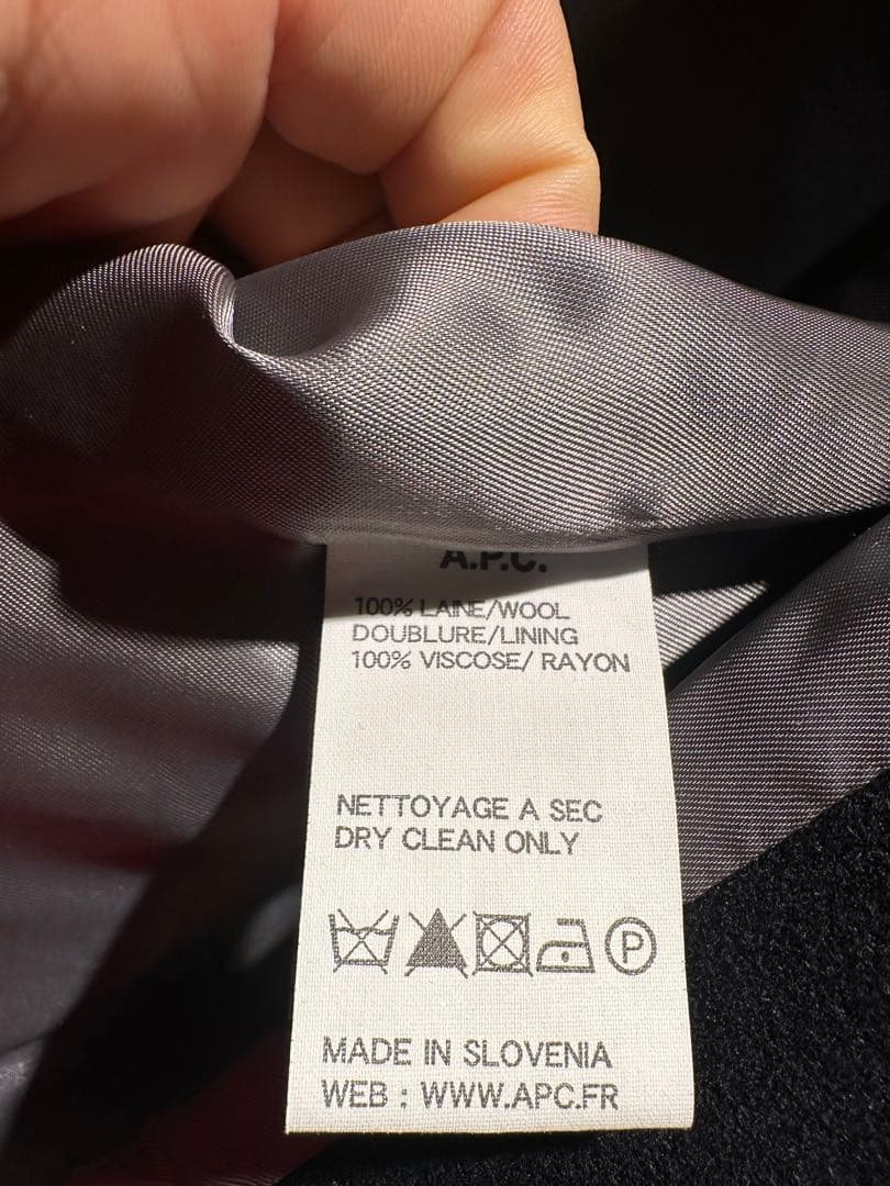 A.P.C. ウールスウィングトップ ブルゾン ネイビー