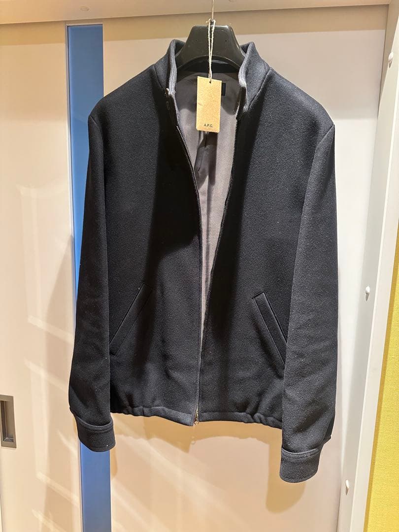 A.P.C. ウールスウィングトップ ブルゾン ネイビー