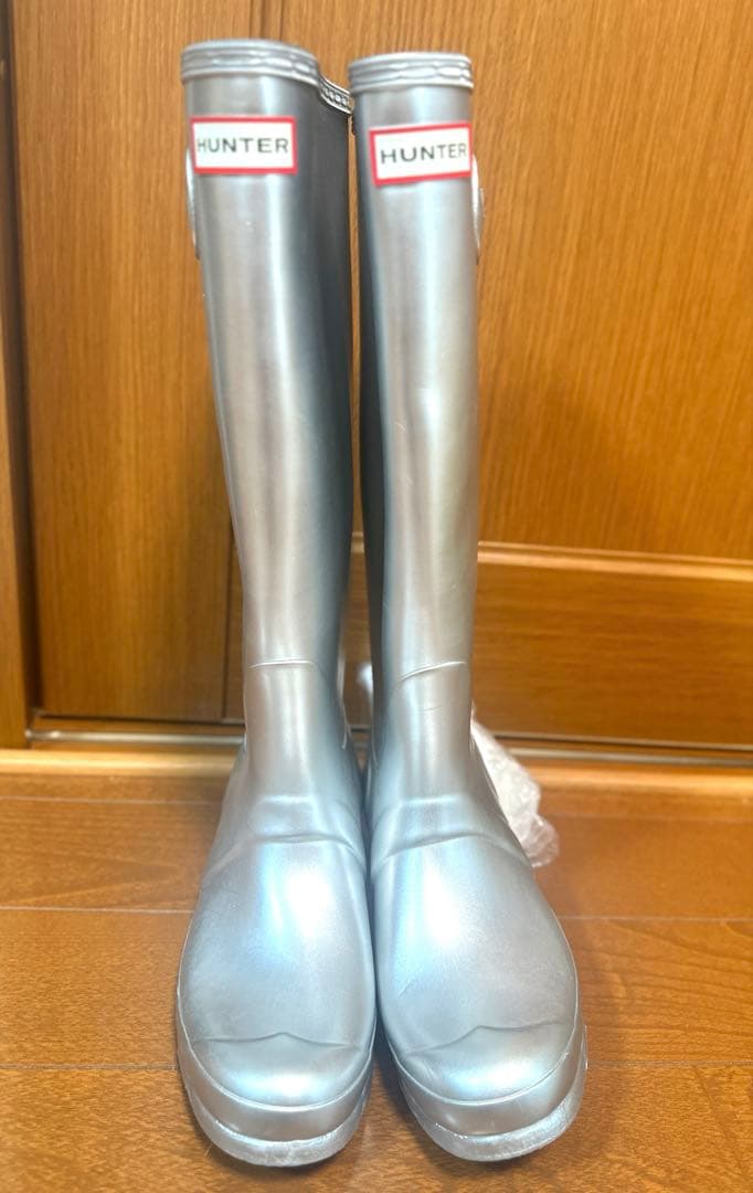 Hunter長靴　シルバー