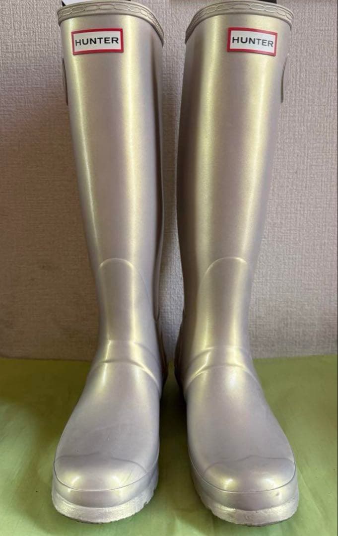 Hunter長靴　シルバー