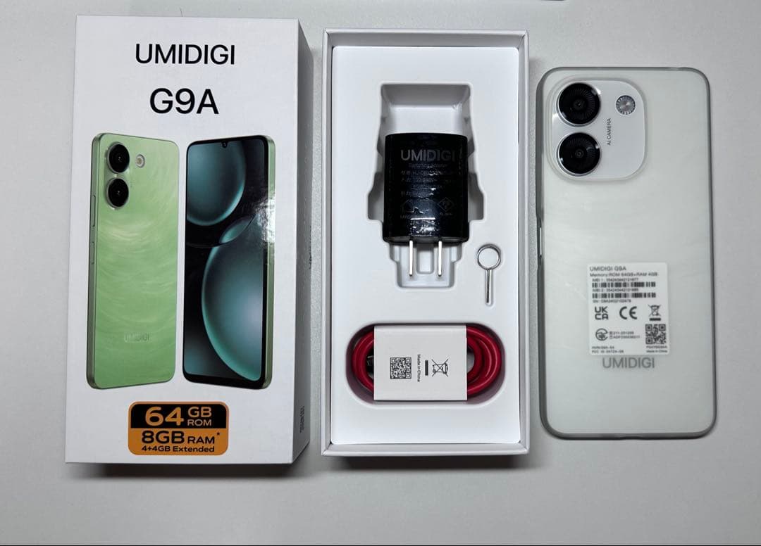 UMIDIGI G9A 64GB 8GB RAM ライトグリーンSIM フリー