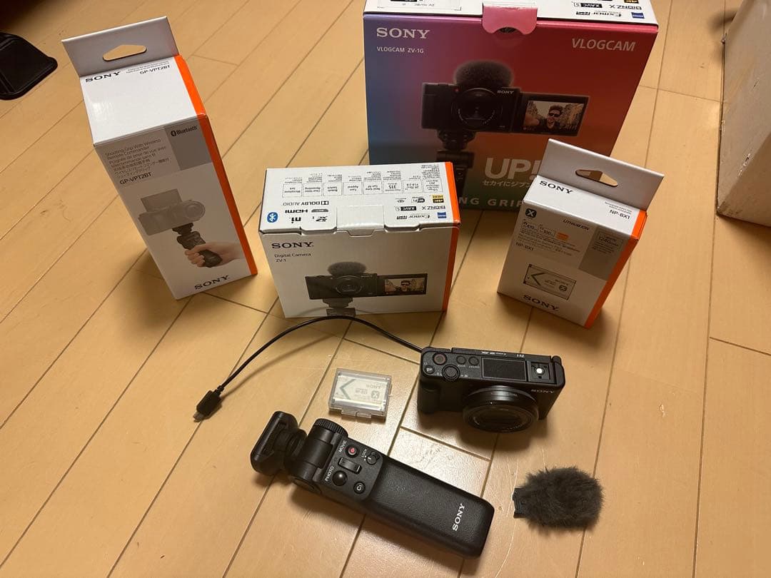 SONY VLOGCAM ZV-1 シューティンググリップ付き