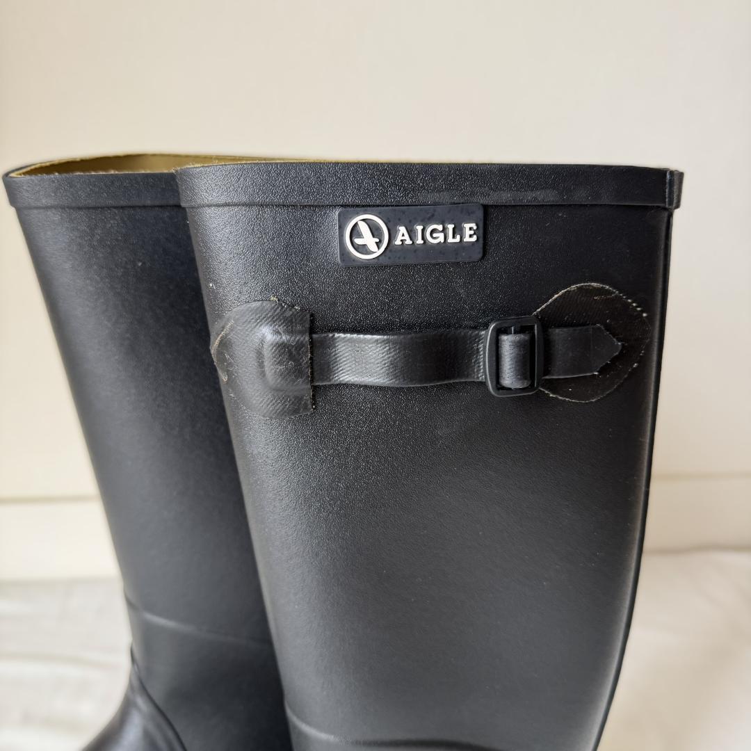 エーグル　シャンタベル/ロング/ラバーブーツ/長靴/レインブーツ/ブラック