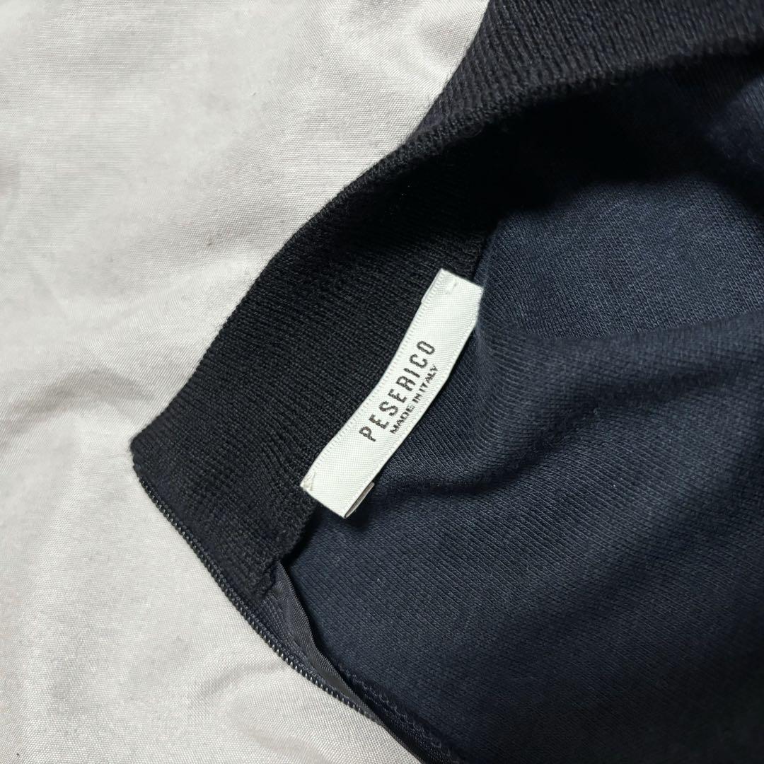 PESERICO ペゼリコ　ウールコットンジャージーニットベルト付きワンピース