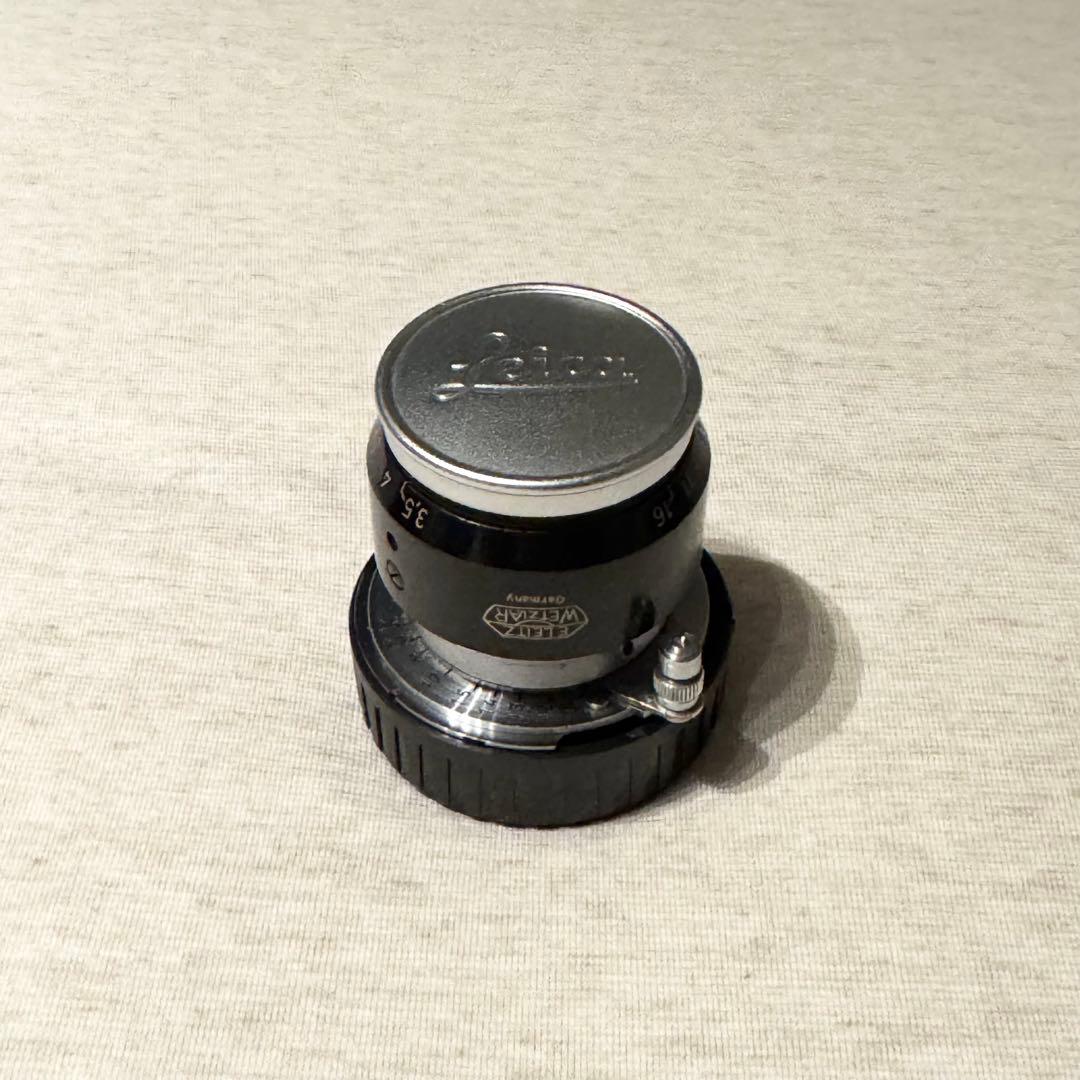 elmar 50mm f3.5 整備済み + フードVALOO・L/Mリング