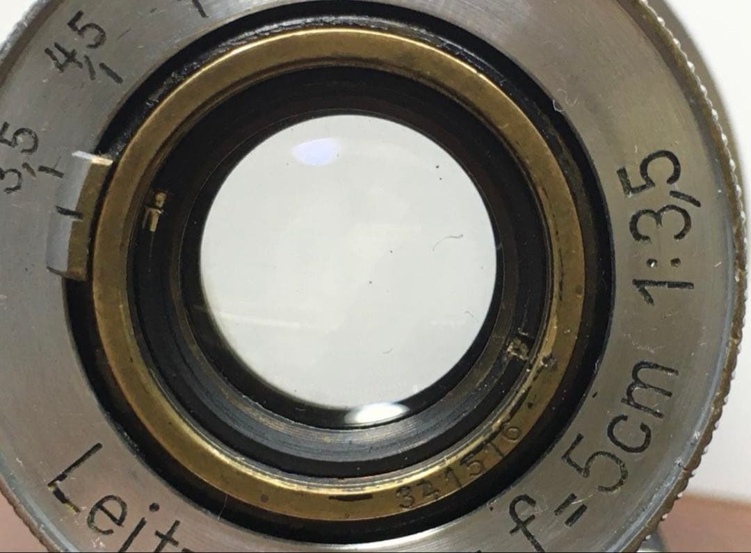 elmar 50mm f3.5 整備済み + フードVALOO・L/Mリング