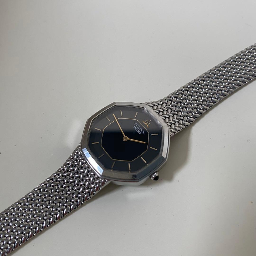 年末セール！！SEIKO クリード ブラックダイヤル メッシュバンド