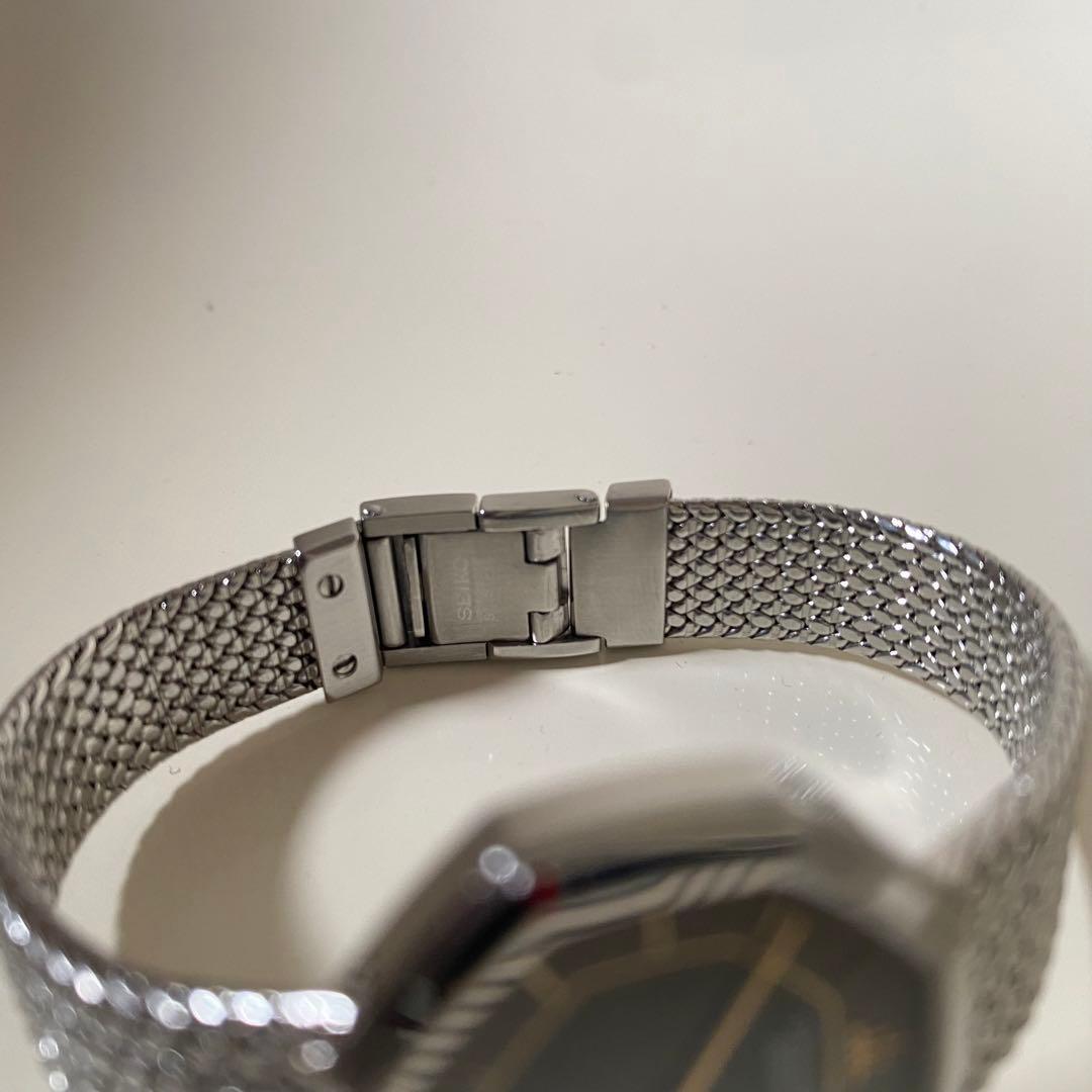 年末セール！！SEIKO クリード ブラックダイヤル メッシュバンド