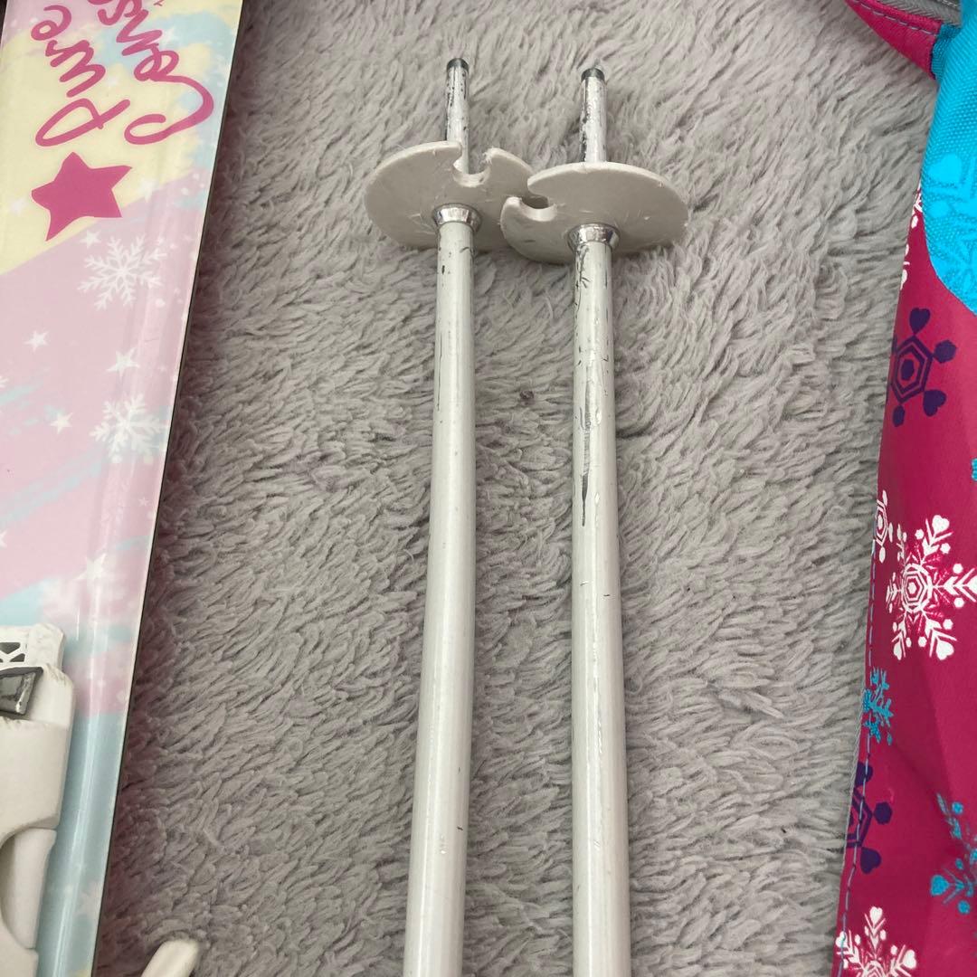 ジュニアスキー スキー板 ストック ブーツ 5点セット 札幌市内引渡し限定