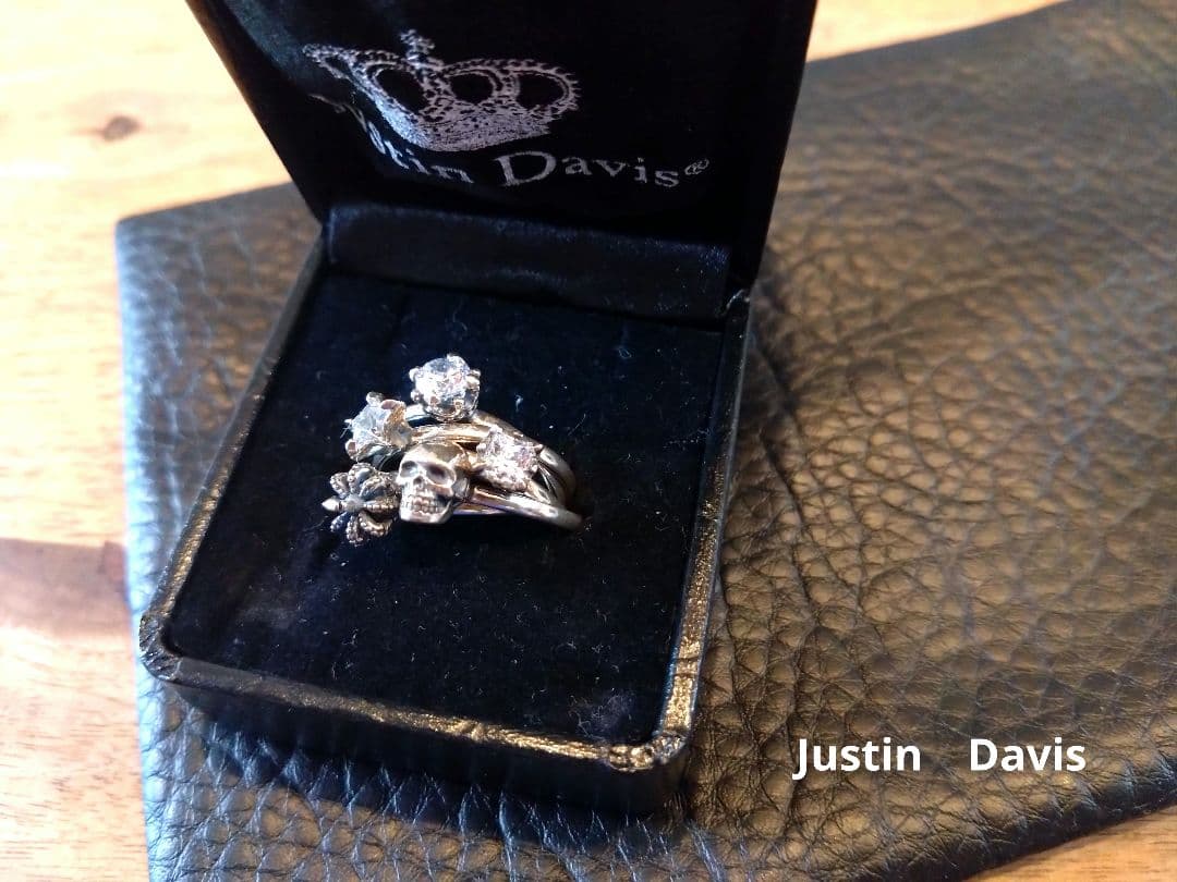 JustinDavis　TINKLE BERRY RINGクリア（10〜11号）