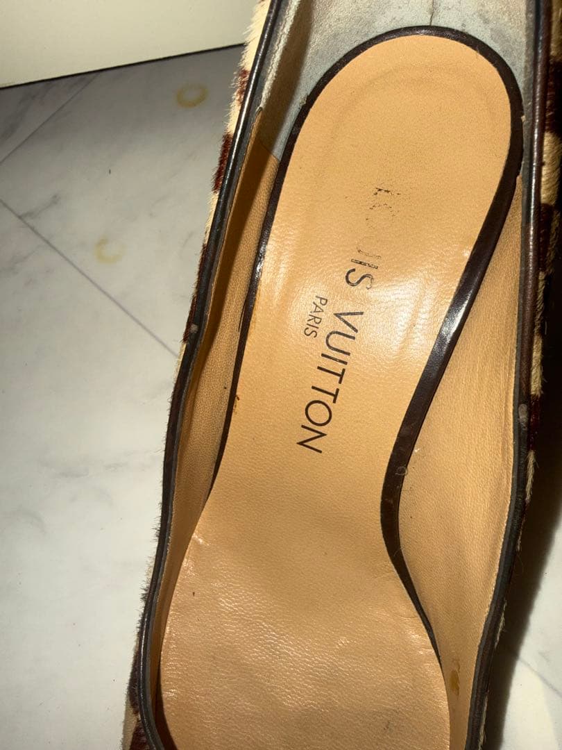 Louis Vuitton チェック柄 ハイヒールパンプス