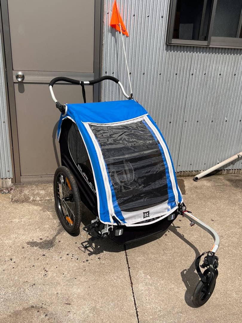 BURLEY 子供用自転車トレーラー 青/黒