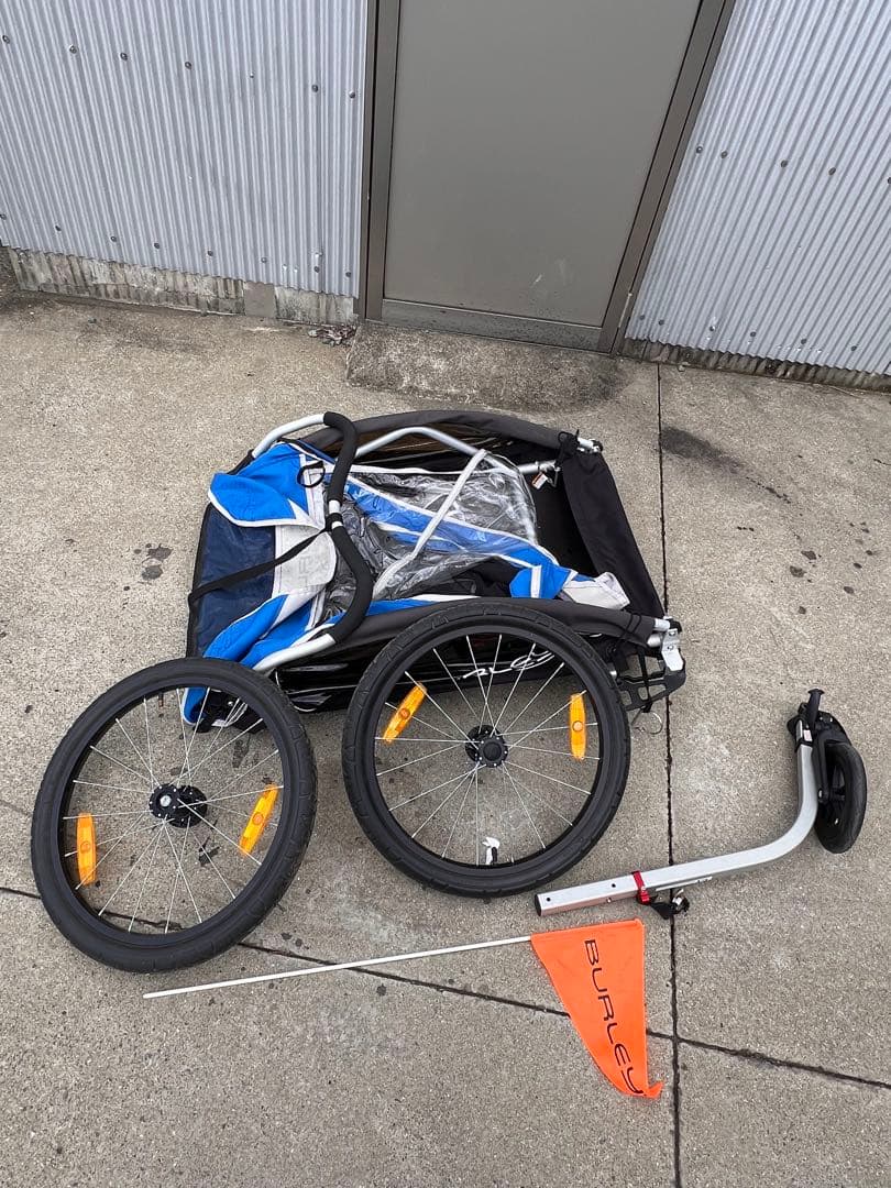 BURLEY 子供用自転車トレーラー 青/黒