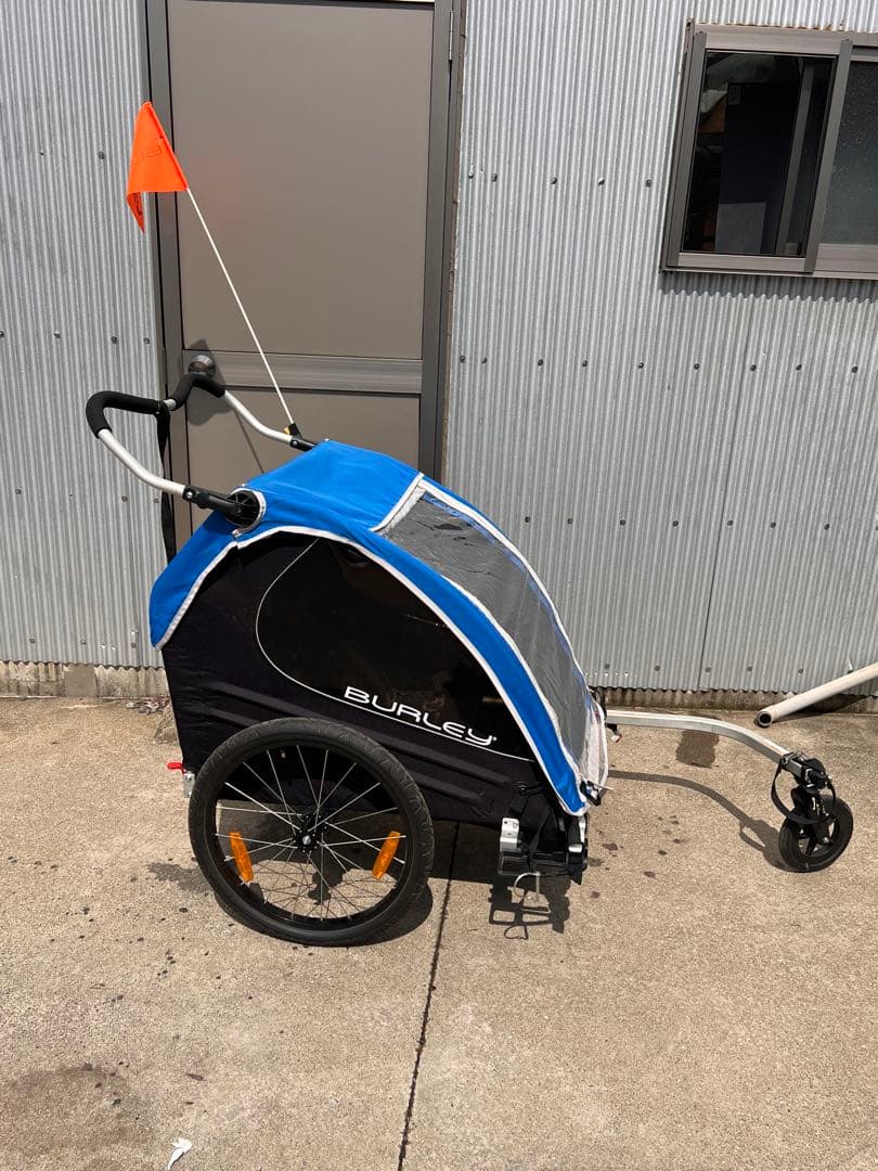 BURLEY 子供用自転車トレーラー 青/黒