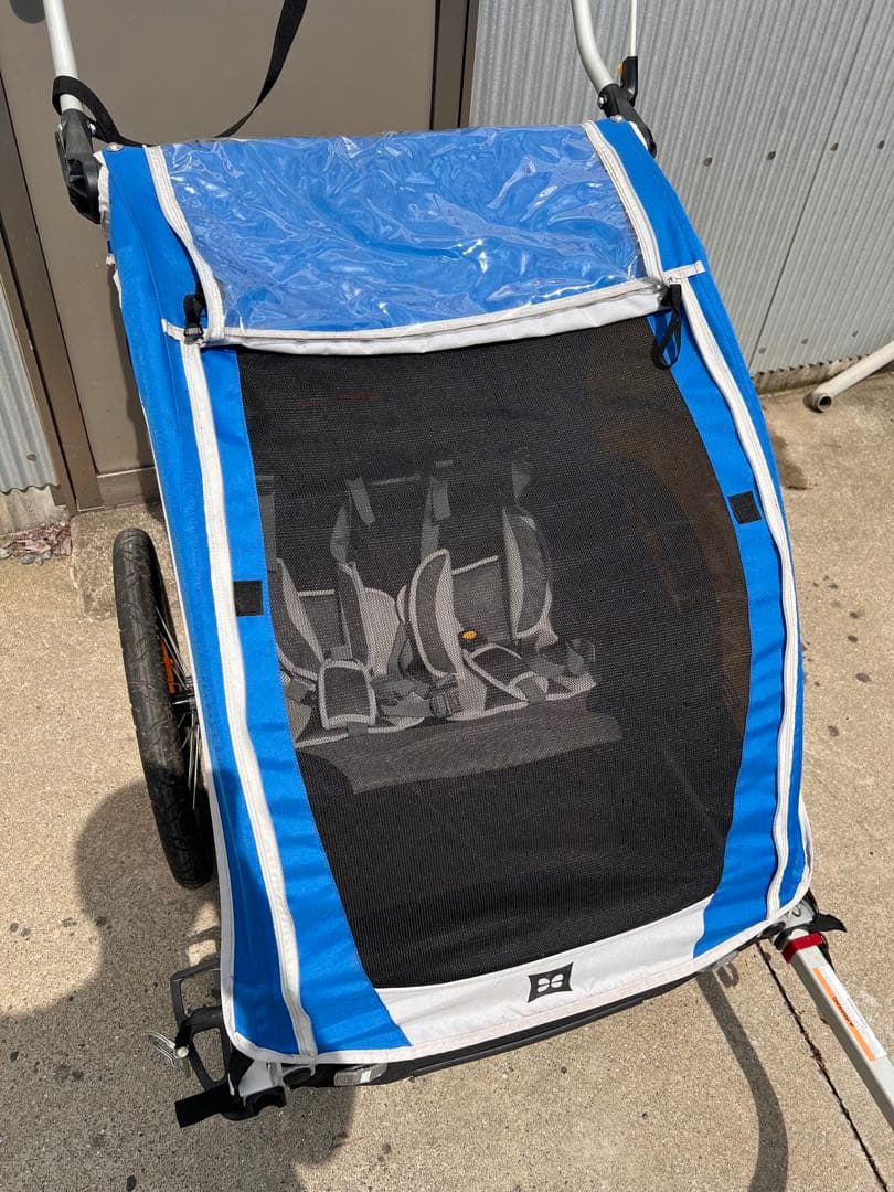 BURLEY 子供用自転車トレーラー 青/黒