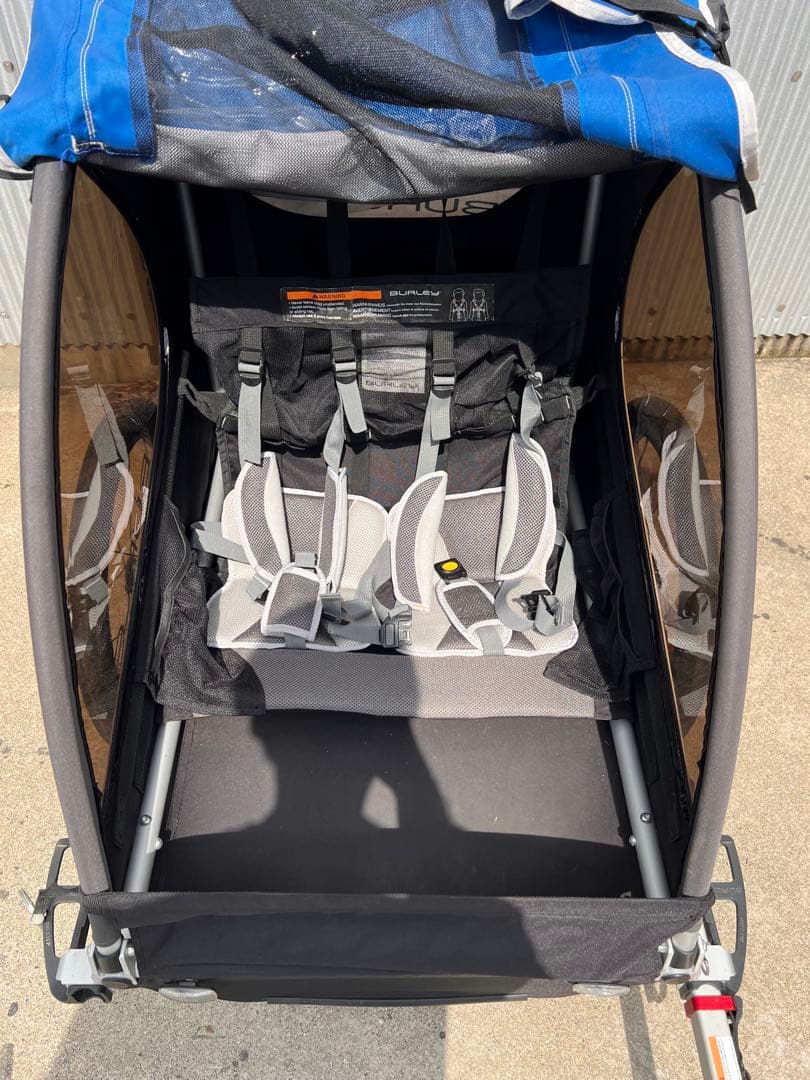 BURLEY 子供用自転車トレーラー 青/黒