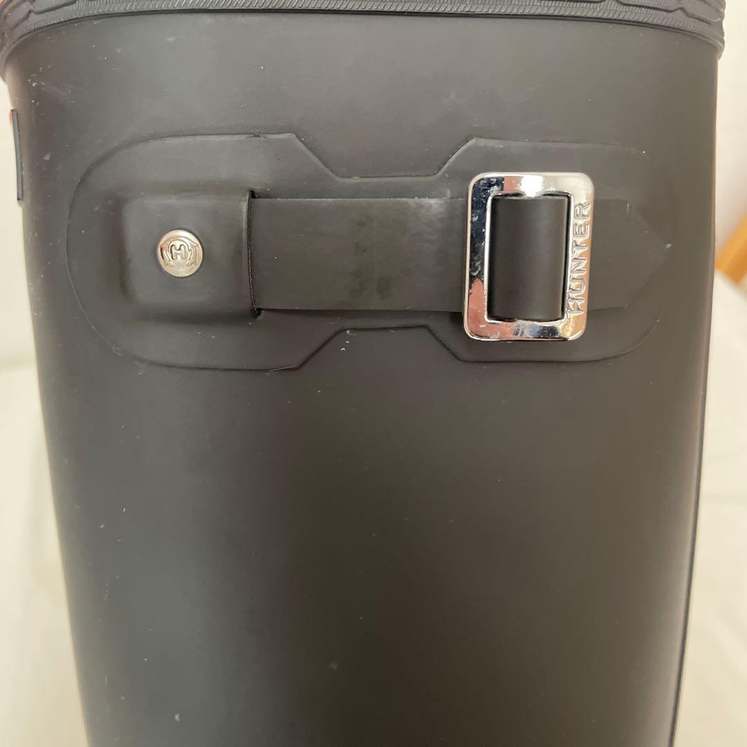 【美品】HUNTER ハンター　長靴　ブラック UK 6 エコメルカリ便