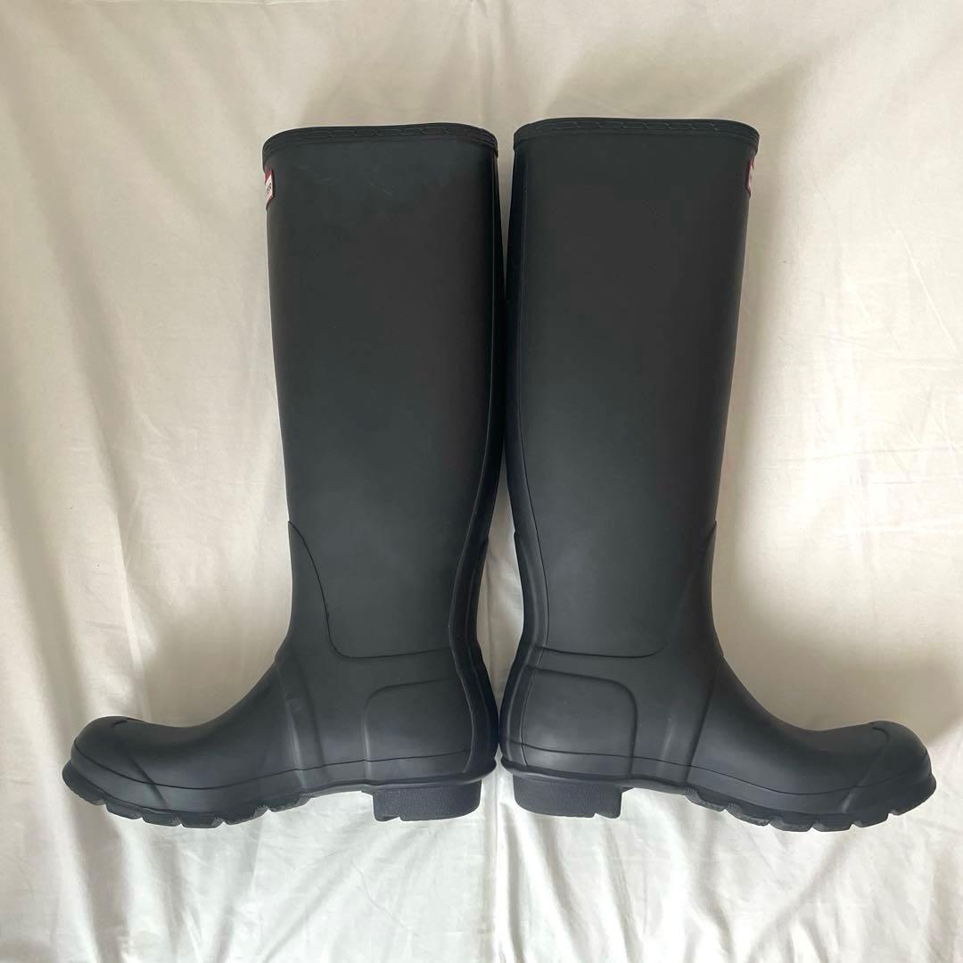 【美品】HUNTER ハンター　長靴　ブラック UK 6 エコメルカリ便