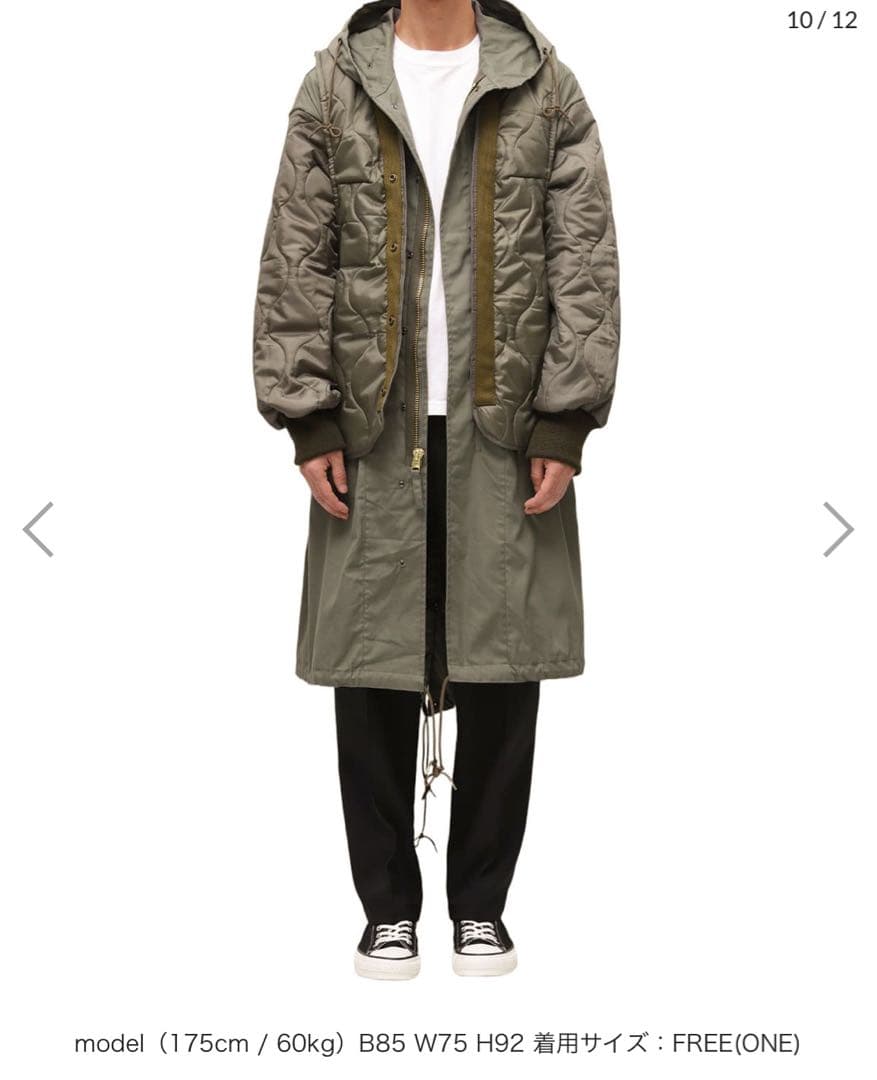 77circa circa make layered m-51 coat 美品