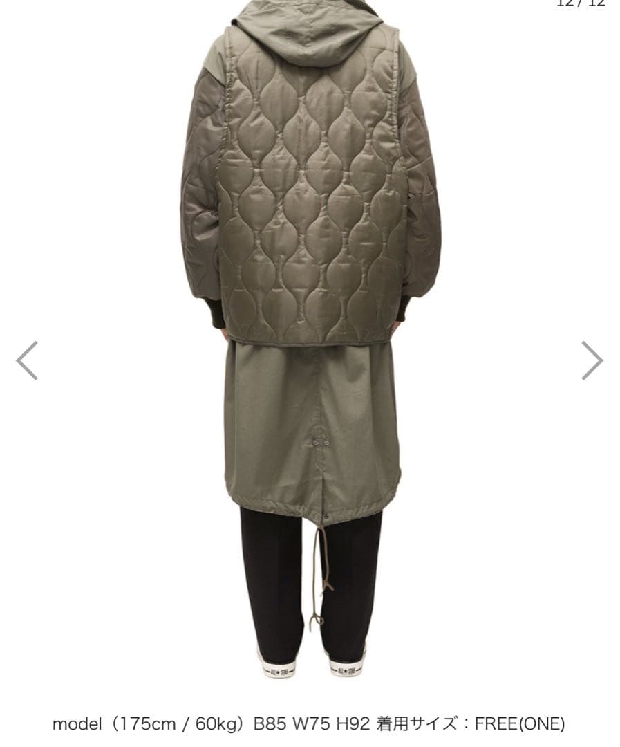 77circa circa make layered m-51 coat 美品