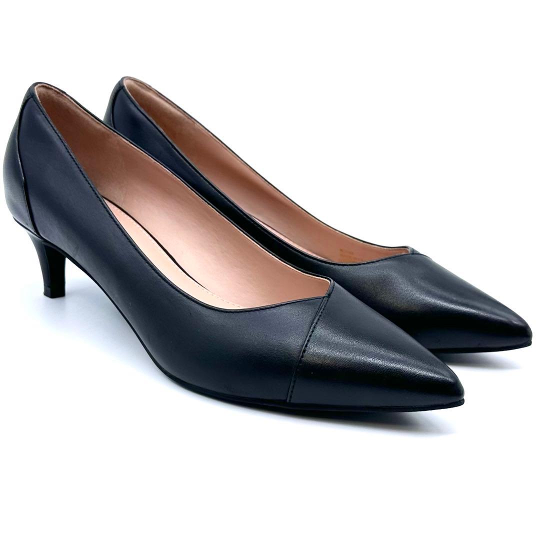 ほぼ未使用✨コールハーン ブレンリー パンプス ヒール 本革 黒 24.5cm位