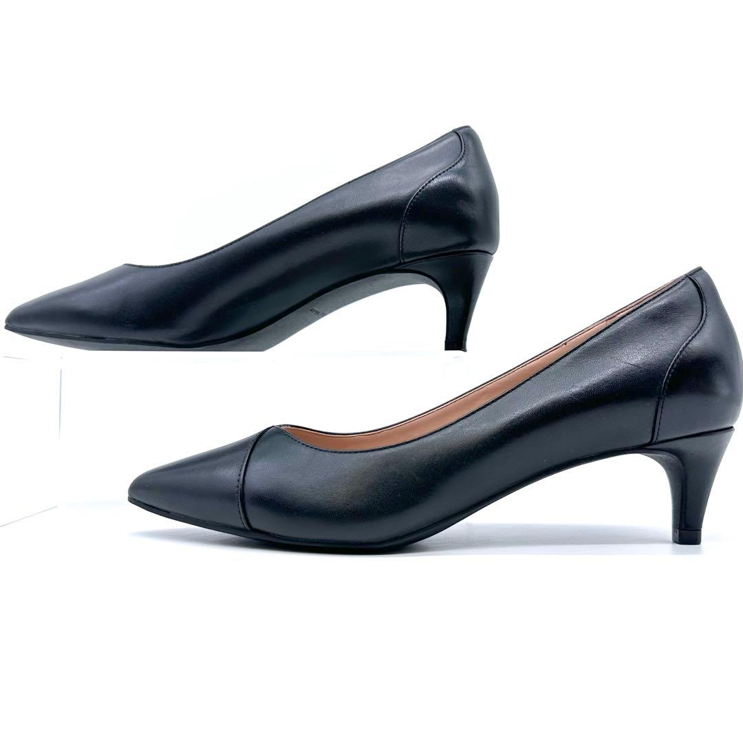 ほぼ未使用✨コールハーン ブレンリー パンプス ヒール 本革 黒 24.5cm位