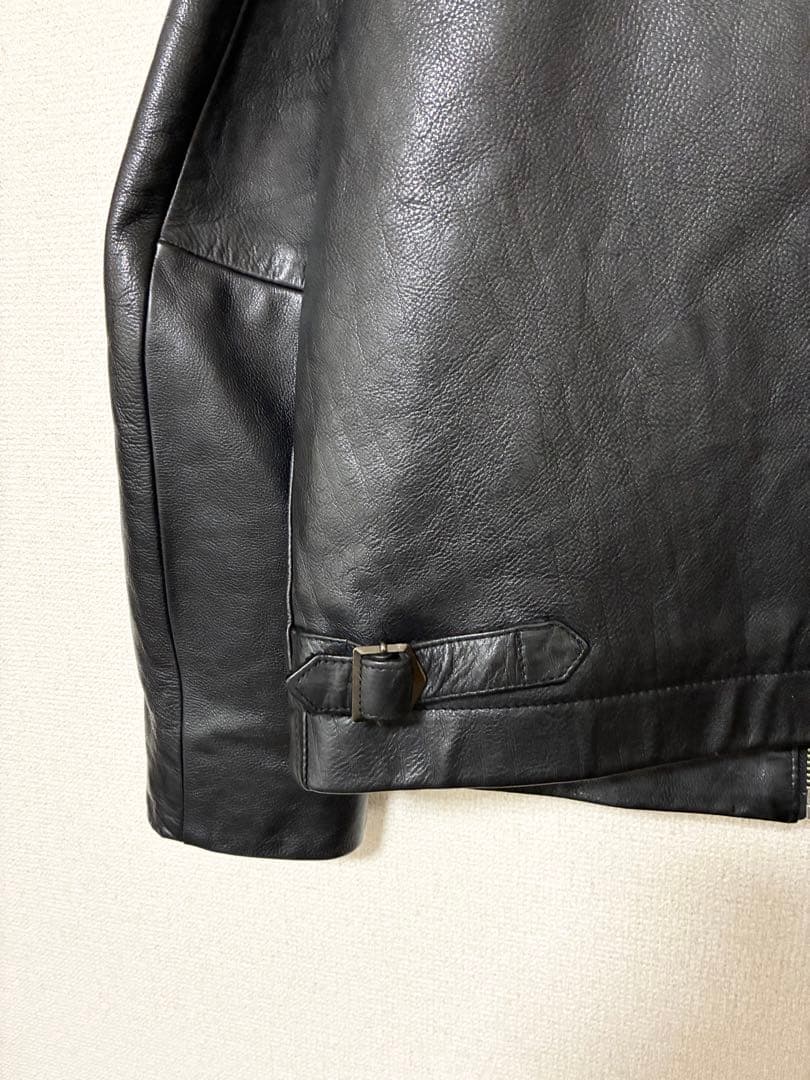 90s バナリパ CowLeather Single Riders Jacket