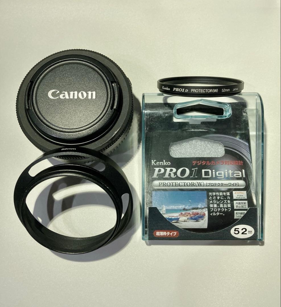 Canonパンケーキ/EF40mm f/2.8 STM/フード&フィルタ付