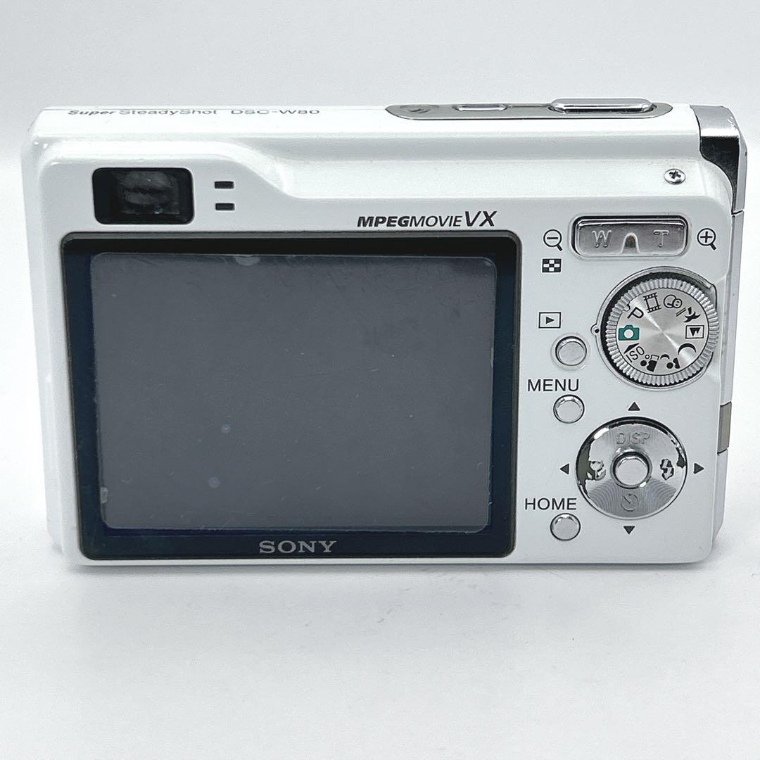 SONY ソニー サイバーショット DSC-W80 デジカメ コンデジ ホワイト