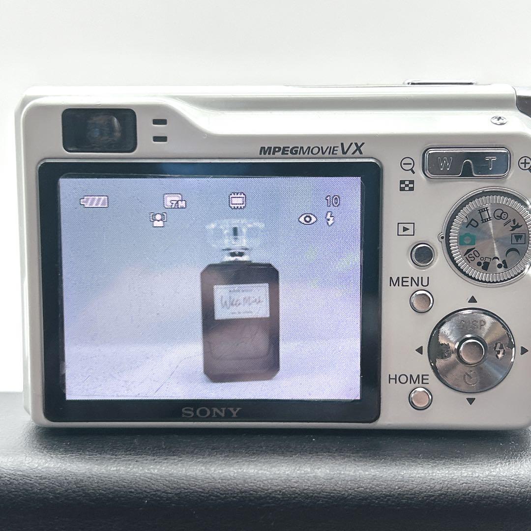 SONY ソニー サイバーショット DSC-W80 デジカメ コンデジ ホワイト