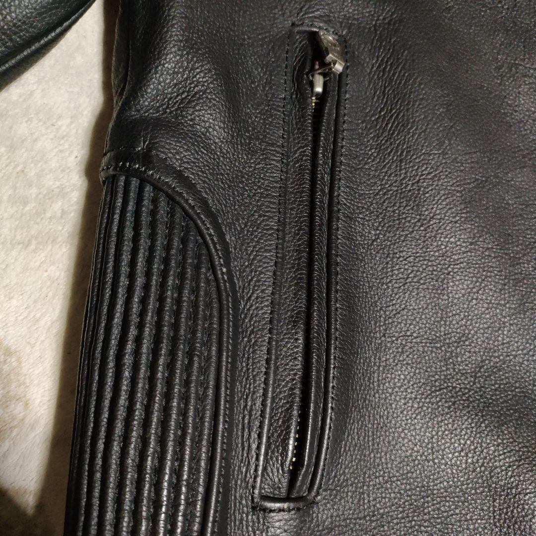 レアカラー美品　Harley-Davidson 本革レザージャケット　刺繍入