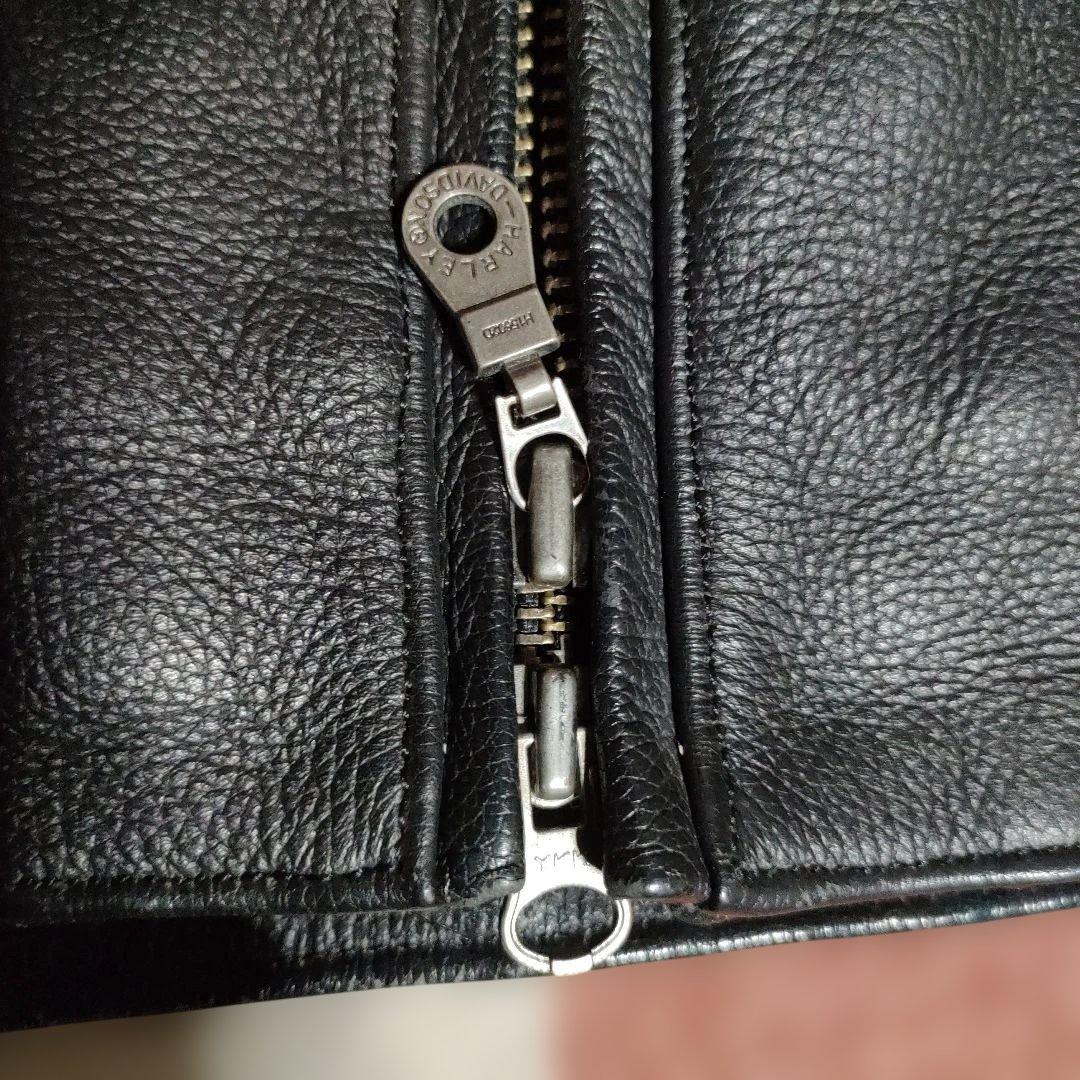レアカラー美品　Harley-Davidson 本革レザージャケット　刺繍入