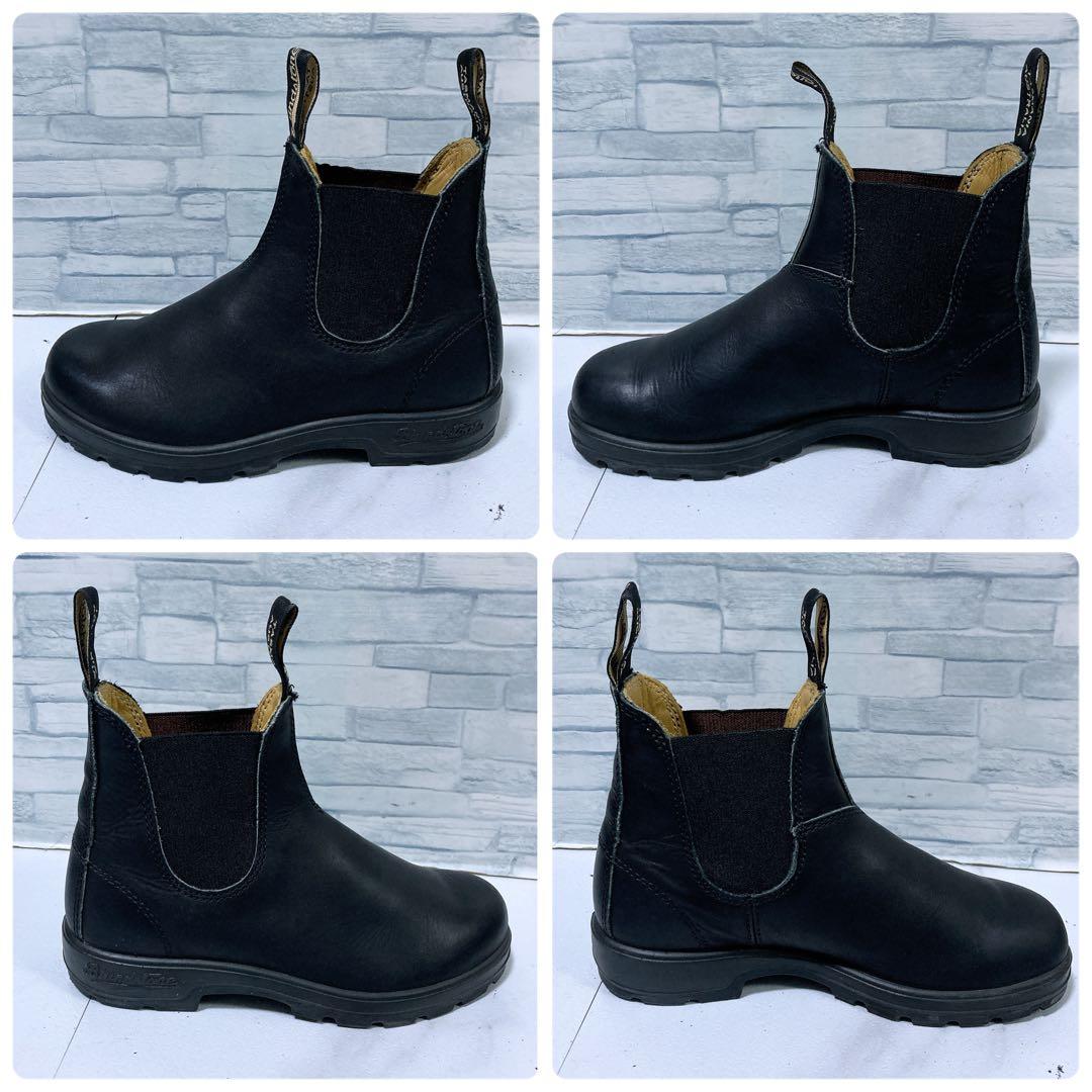 美品 ブランドストーン サイドゴアブーツ 本革 UK3 ショートブーツ 黒