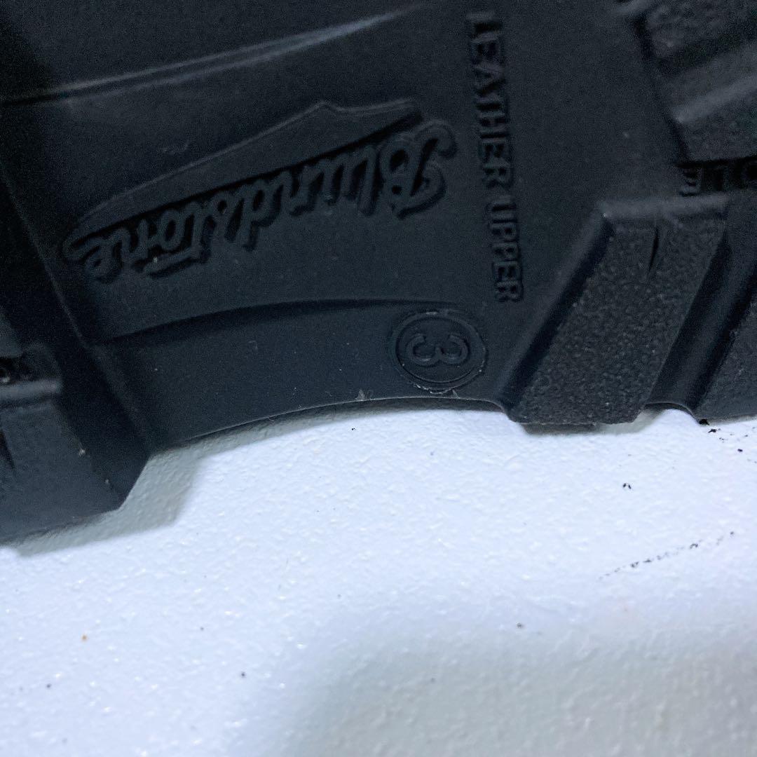 美品 ブランドストーン サイドゴアブーツ 本革 UK3 ショートブーツ 黒