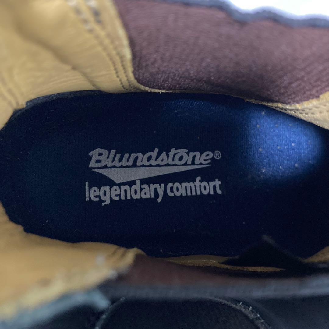 美品 ブランドストーン サイドゴアブーツ 本革 UK3 ショートブーツ 黒