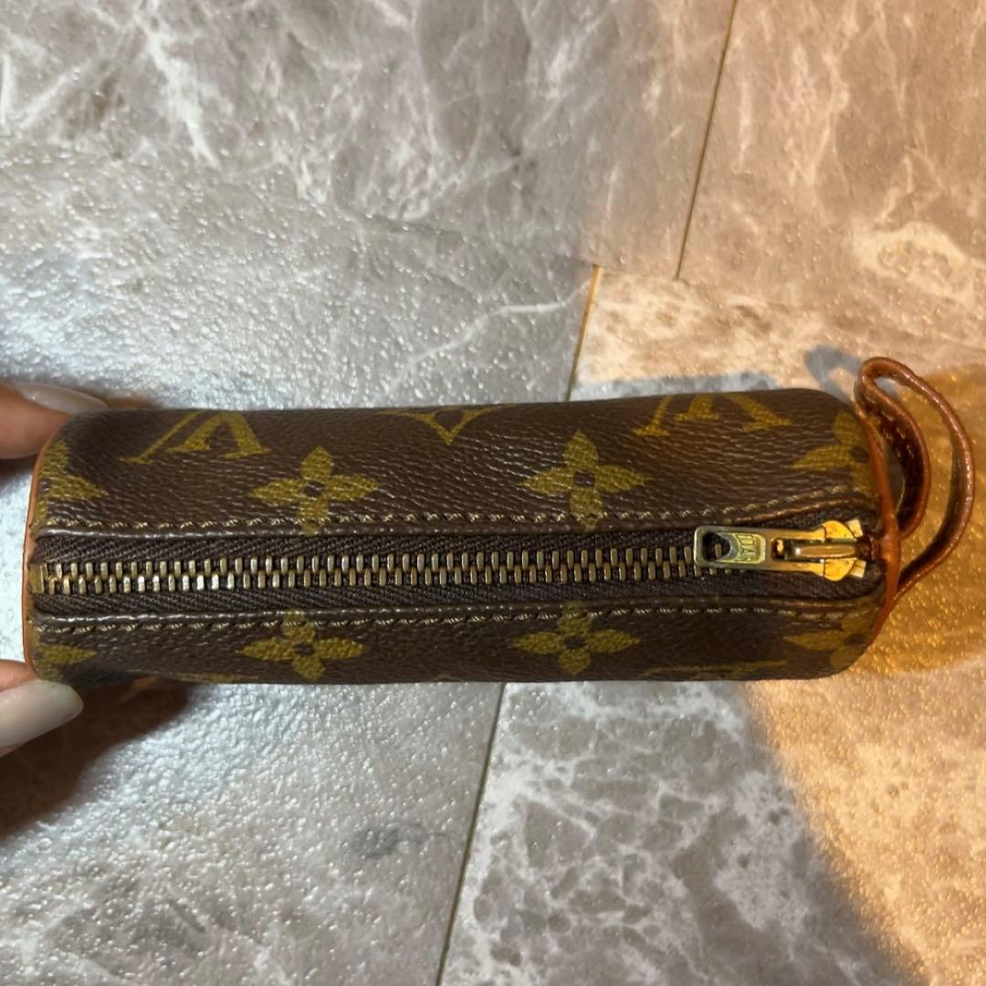 LOUIS VUITTON ルイヴィトン モノグラム ゴルフボールケース ポーチ