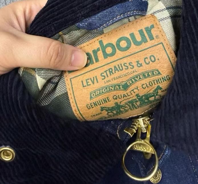 Barbour × Levis ネイビー デニム カバーオールS即日発送