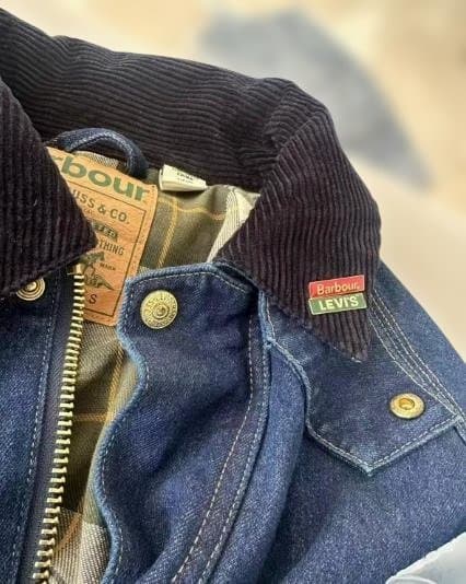 Barbour × Levis ネイビー デニム カバーオールS即日発送